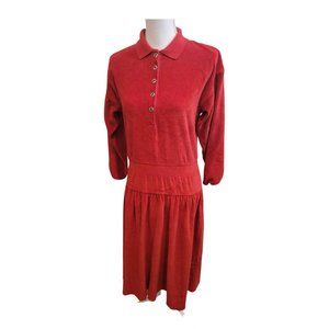 Liz Claiborne Red Button Up Dress Size S